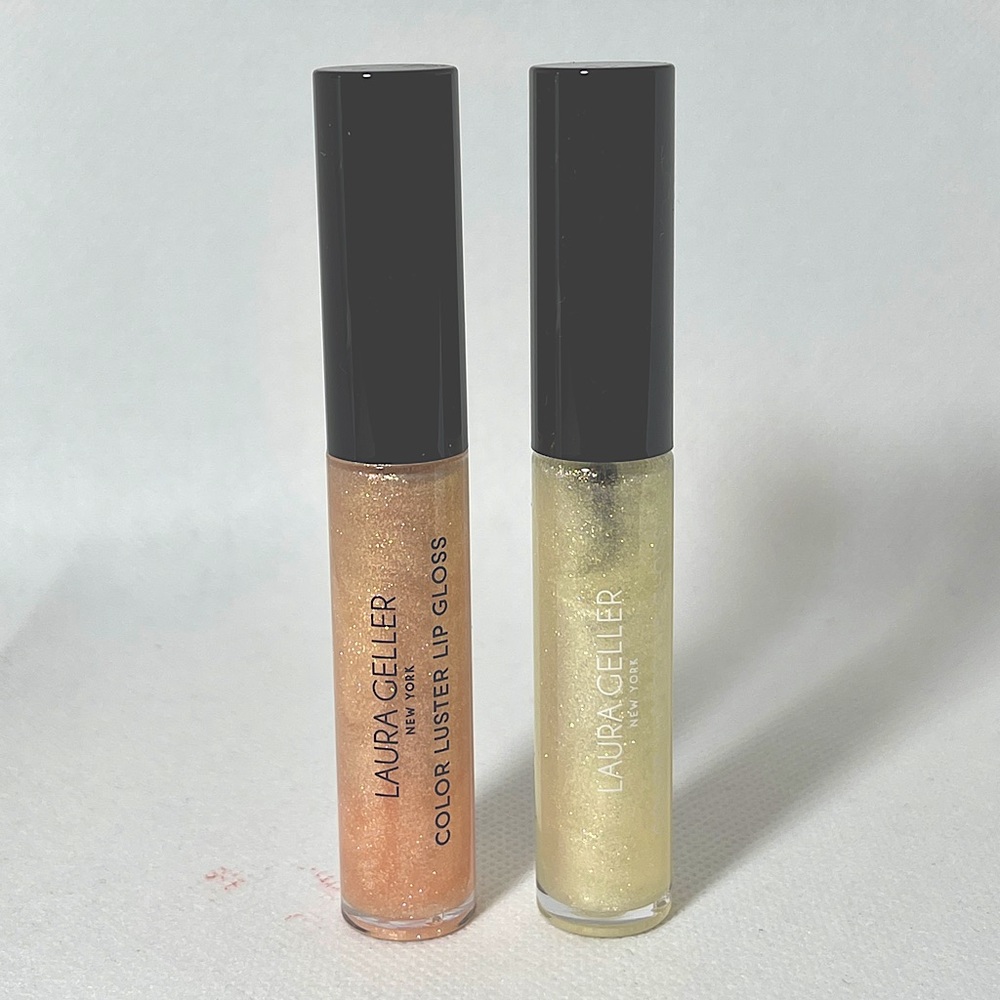Laura Geller Color Luster Lip Gloss Lipgloss Duo City Lights & Honey Caramel